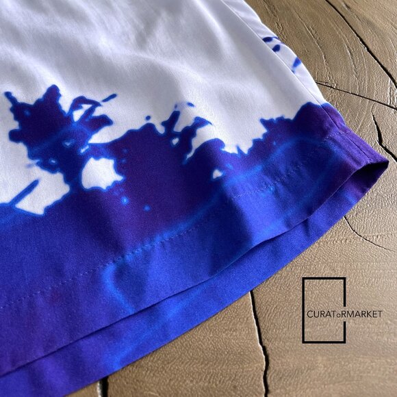 Dries Van Noten: EU46 Piper Psychedelic Palm Len Lye Print Graphic Short SS21 - Picture 2 of 13